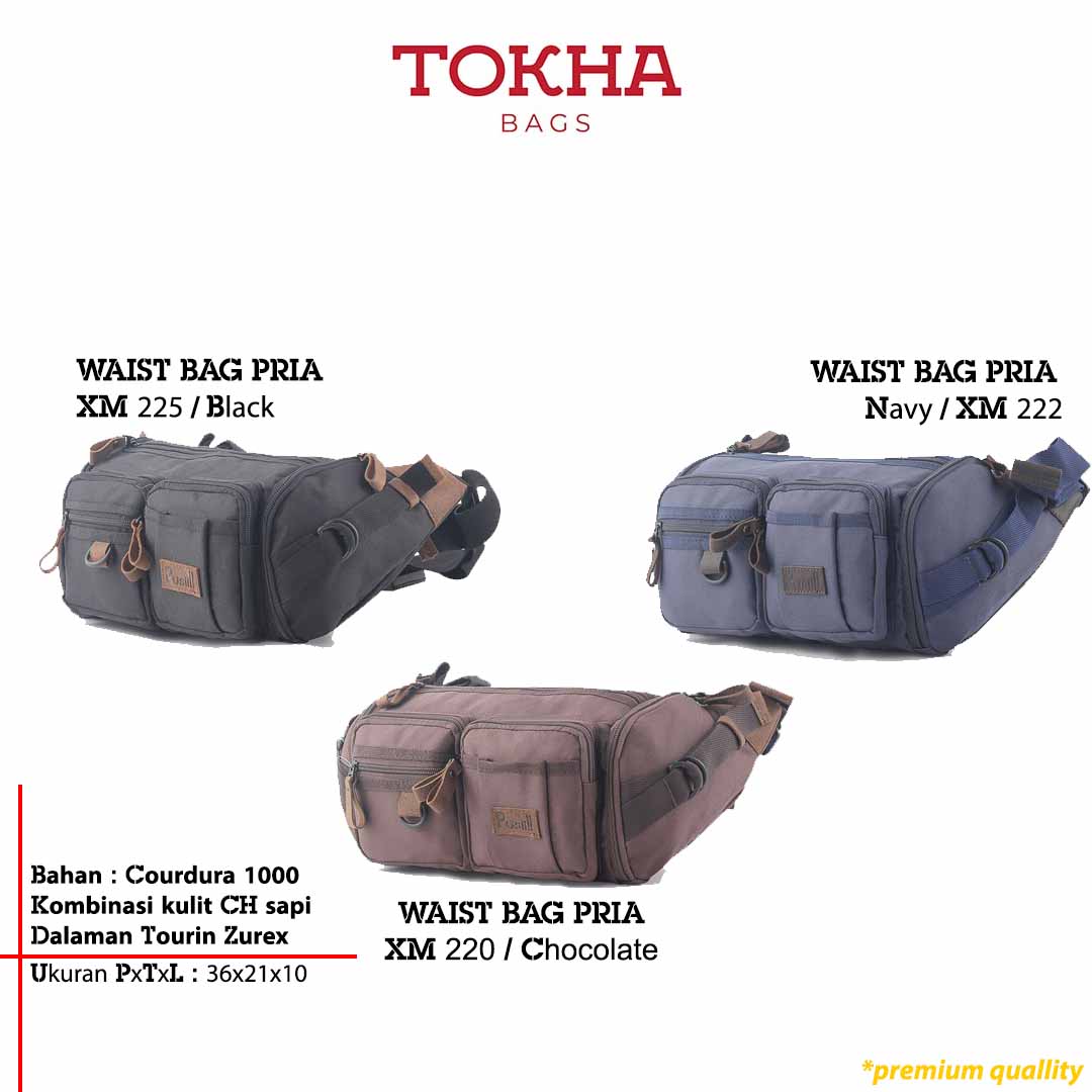 Tas Waist Bag Pria Tokha Bag XM 011