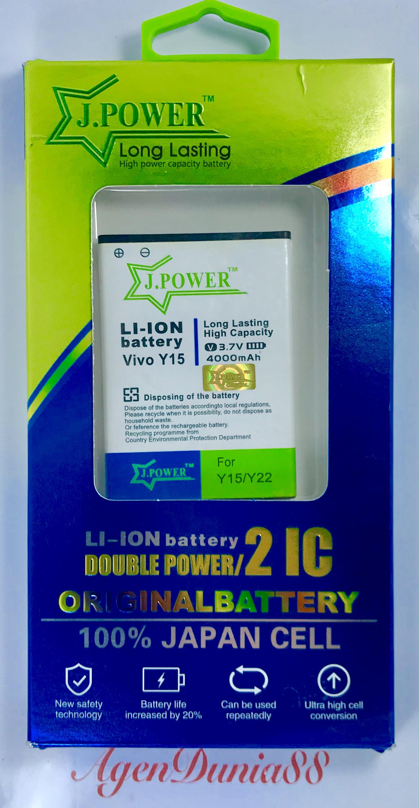 Jpower Baterai Double Power For Vivo Y15y22 4000mah 