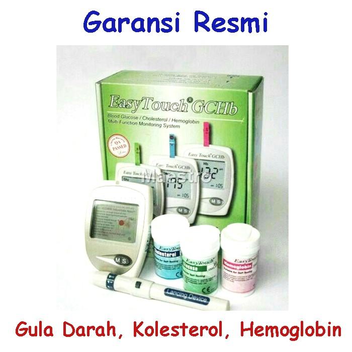 Easy Touch GCHb Alat Cek Tes Gula Darah Kolesterol Hemoglobin Hb 3 in 1