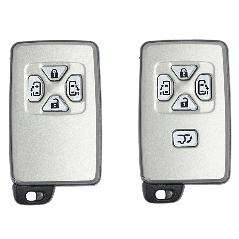 Car Smart Card Remote Car Key Shell Case Fob 4 Button For Toyota ...