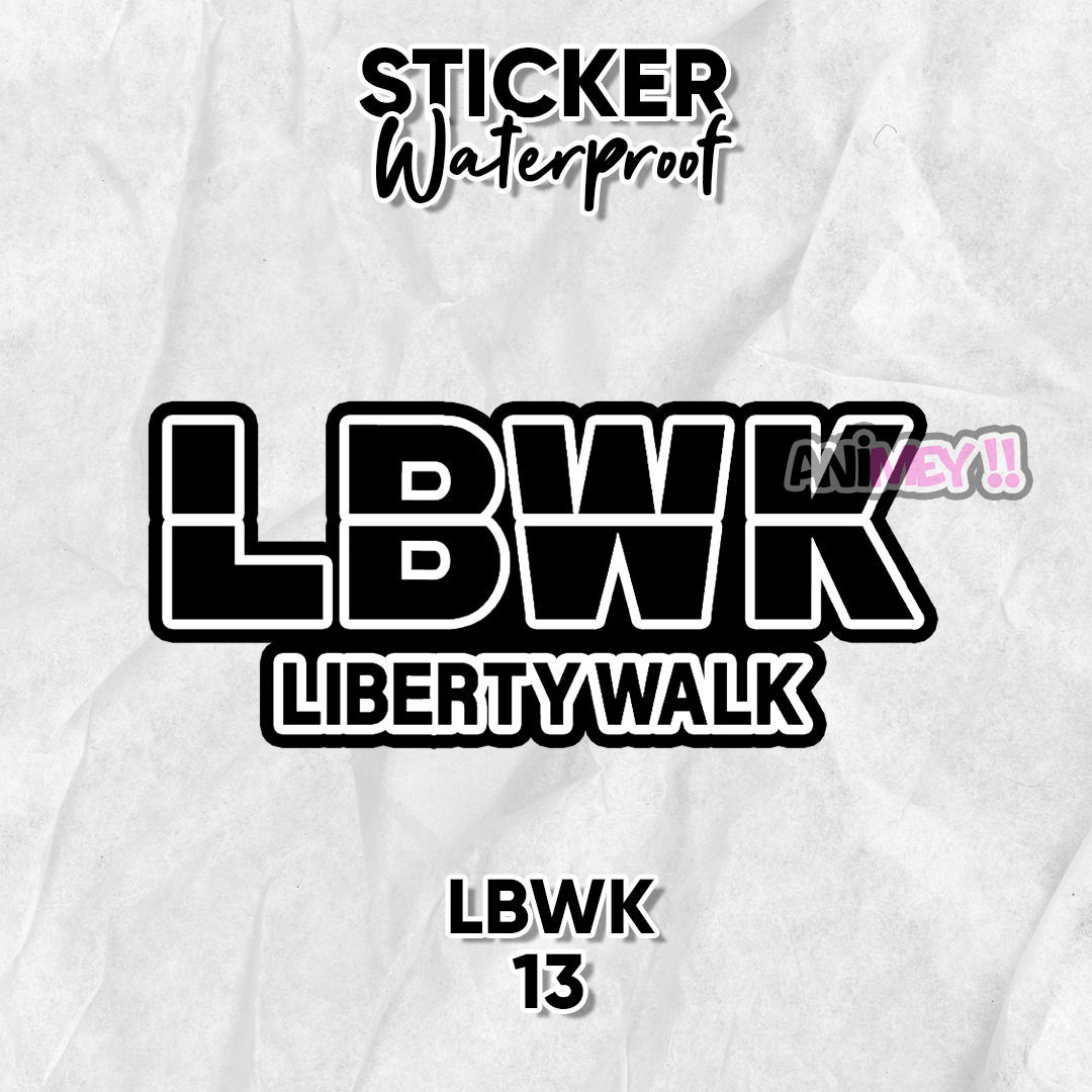 Stiker LBWK Logo / Sticker Liberty Walk / Stiker JDM | Lazada Indonesia