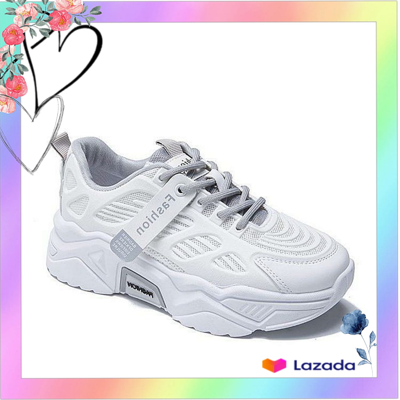 ZATANNA (COD) SEPATU SNEAKERS WANITA KOREA IMPORT FASHION 99% sesuai gambar - SHG089 ZATANNA (COD) SEPATU SNEAKERS WANITA KOREA IMPORT FASHION 99% sesuai gambar - SHG089