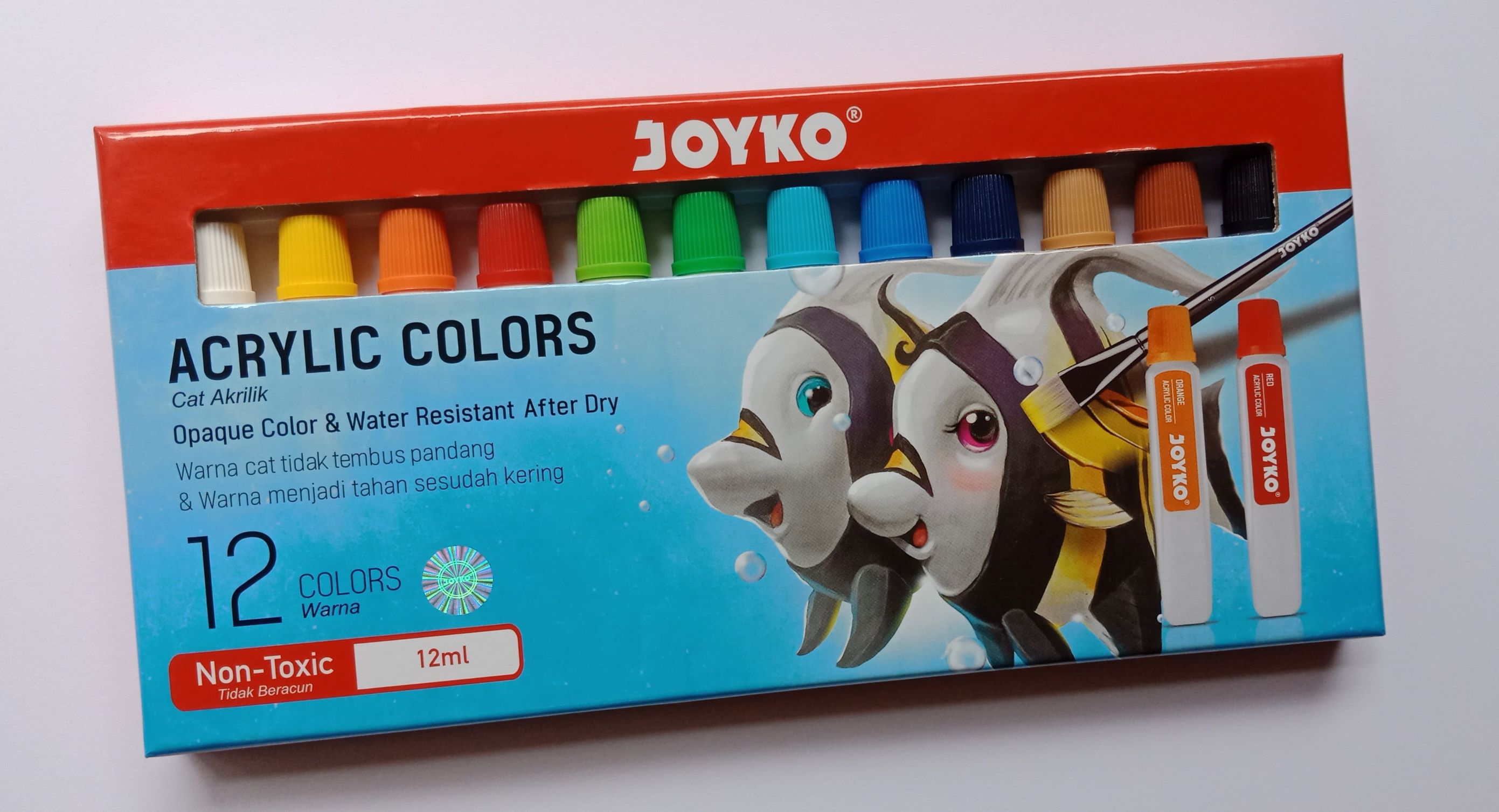Cat Acrylic Joyko 12 Warna Lazada Indonesia