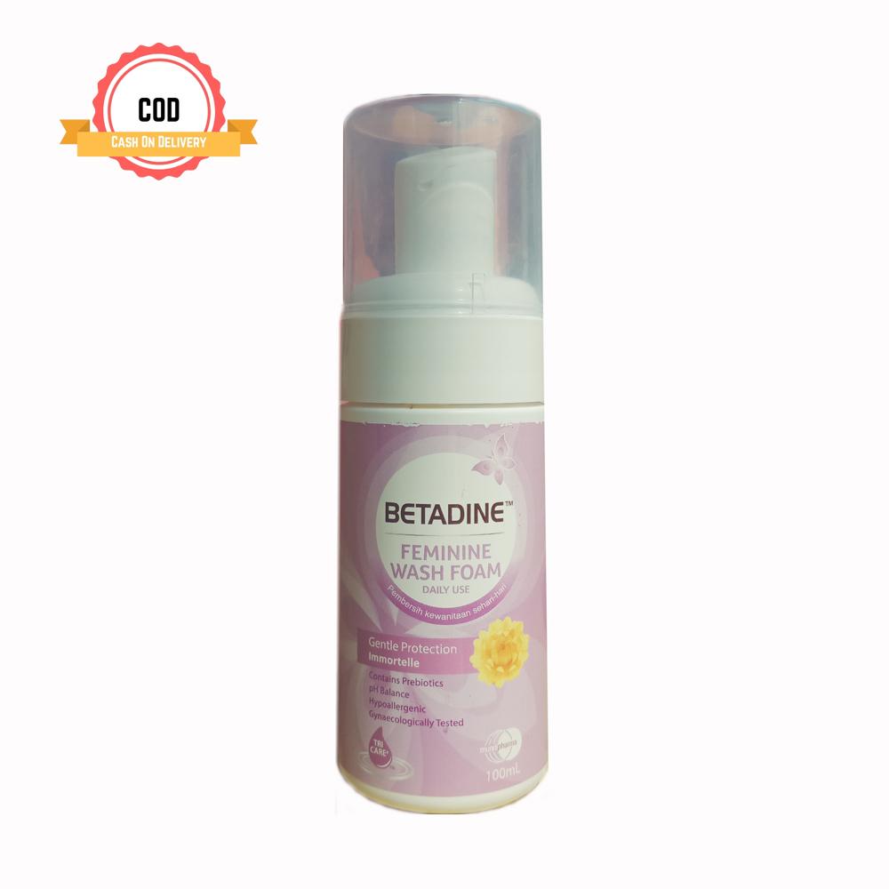 Delin Store - Betadine Feminine Wash Foam Gentle Protection Immortelle 100 mL