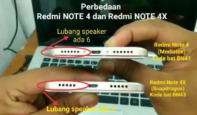 perbedaan redmi note 4x snapdragon dan mediatek