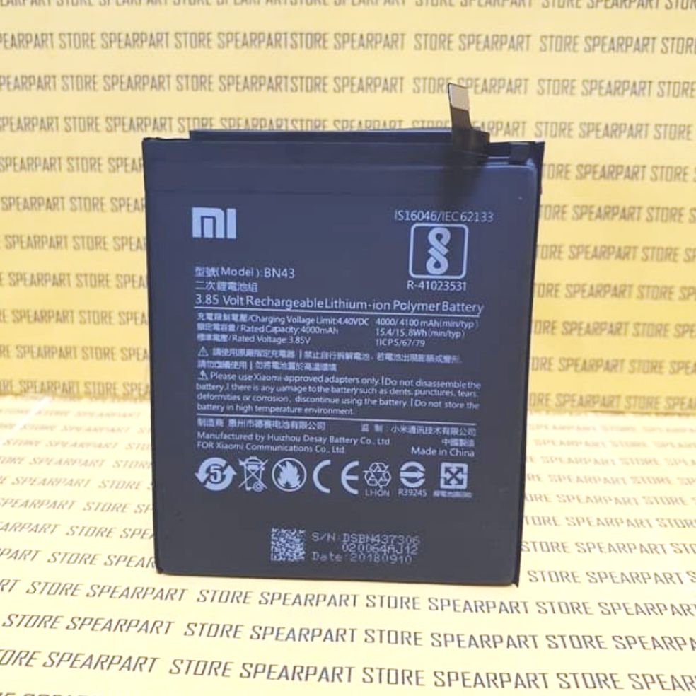BATERAI BATTERY BATU BATRE TANEM XIAOMI REDMI NOTE 4/NOTE 4X