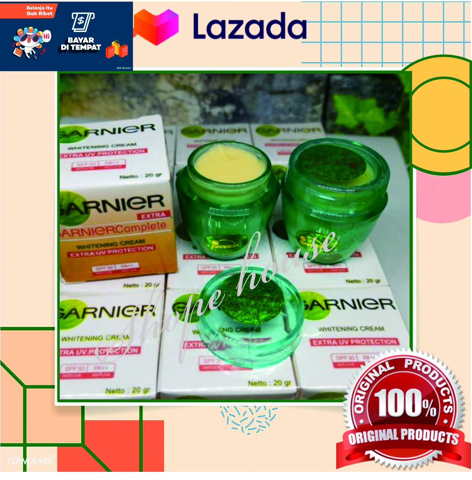 CREAM GARNIER GENTONG KWALITAS SUPER ORIGINAL Lazada Indonesia