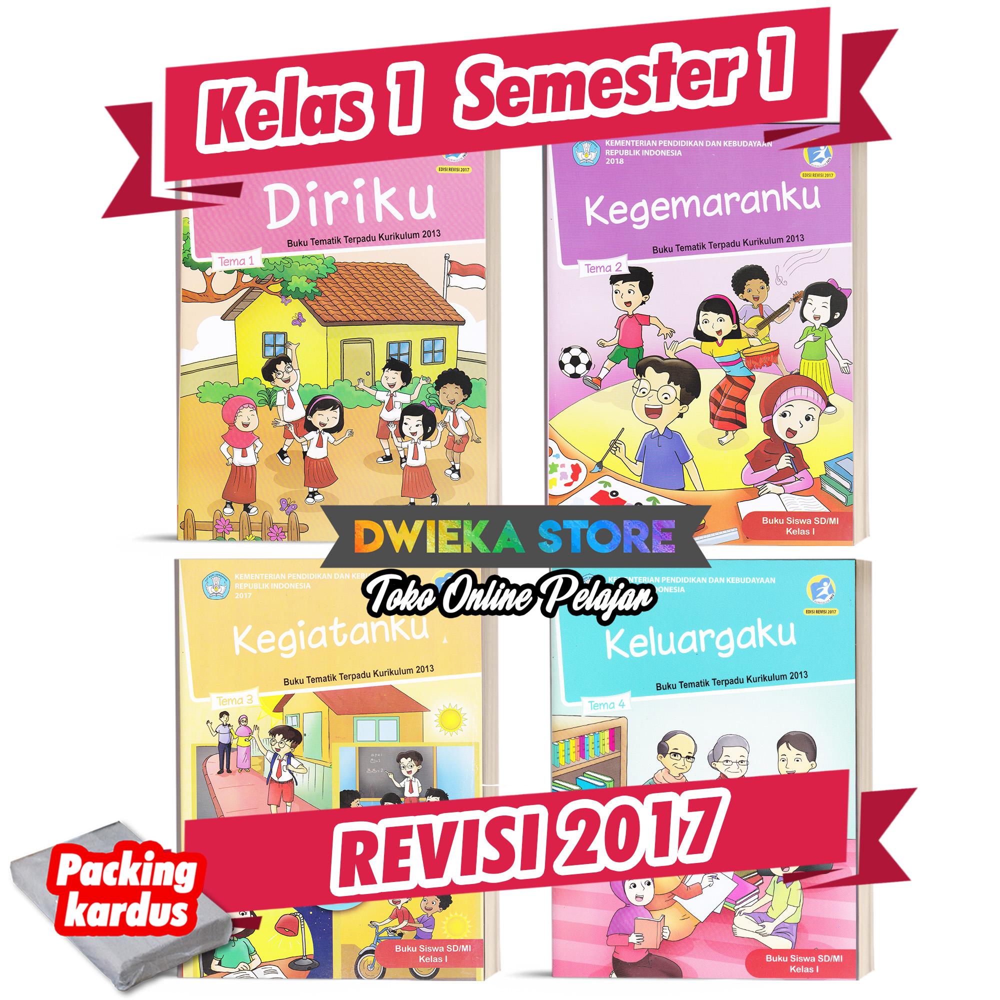 Indonesia Paket Buku Tematik SD Kelas 1 Semester 1 “ Tema 1 2 3