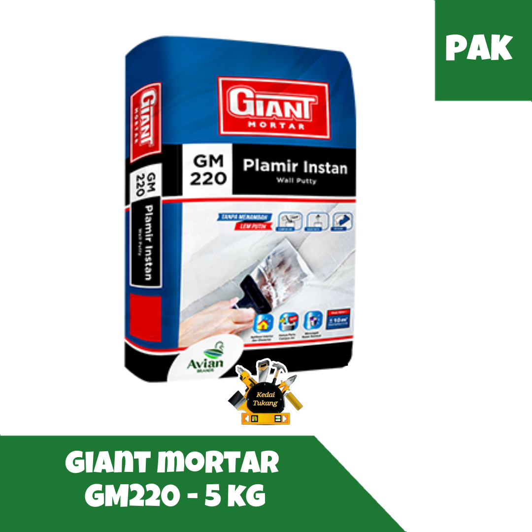 KT GALERI NO DROP Mortar Pelapis Anti Bocor 5kg Waterproofing Dinding Kamar Mandi Kolam Ikan