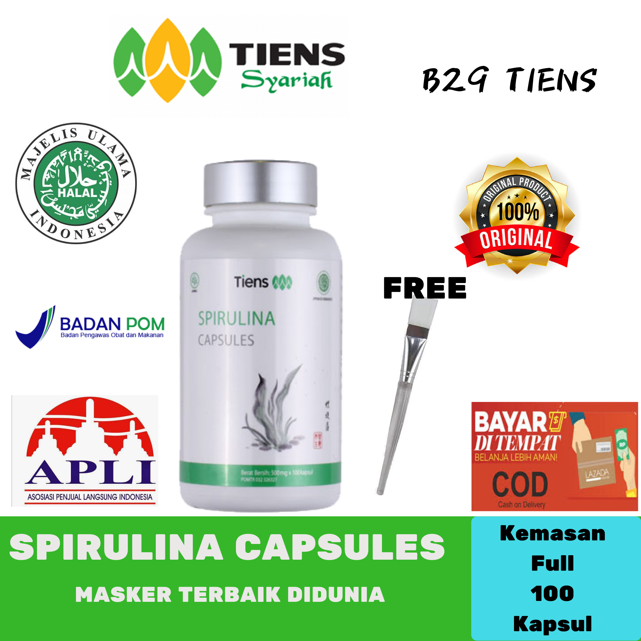 Tabel Harga Masker Resmi Spirulina Tiens Terbanyak di beli » Sing Payu