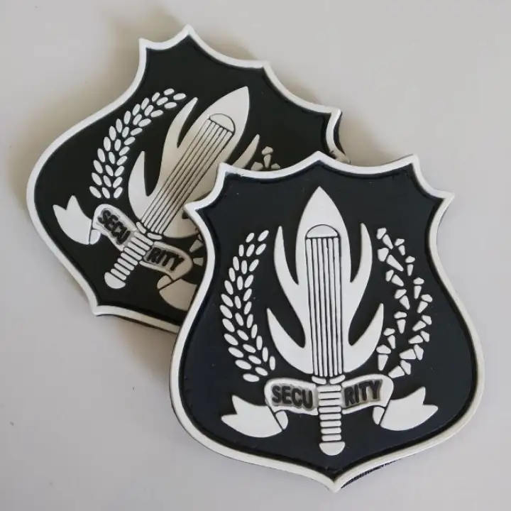 Patch Rubber Logo Security Satpam Tempelan Emblem Karet Velcro Lazada Indonesia