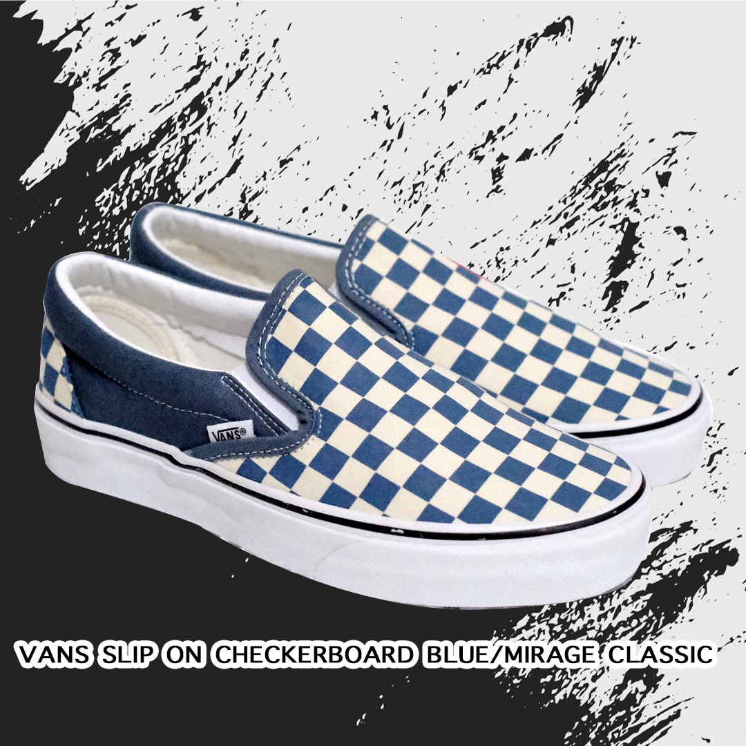 blue checkered high top vans