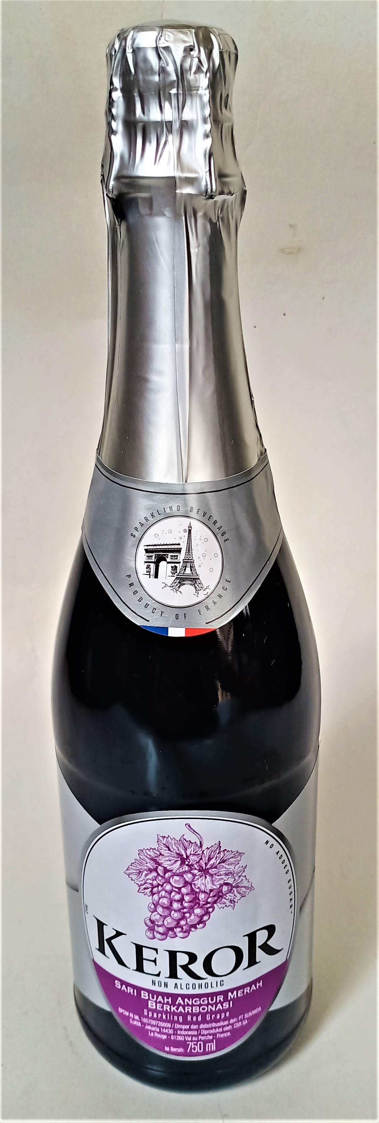 Keror Sparkling Red Grape Juice Minuman Soda Jus Anggur Merah 750 ml