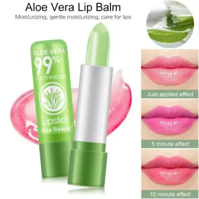 Aloe Vera Magic Lipstick Color Mood Changing LipStick/Lipbalm long lasting moisturizing lipstick tint （hot sale）现货