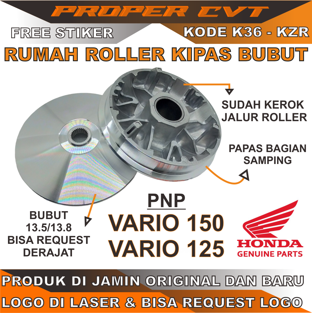 RUMAH ROLLER VARIO 125 VARIO 150 PULLEY CUSTOM PULLEY SET VARIO