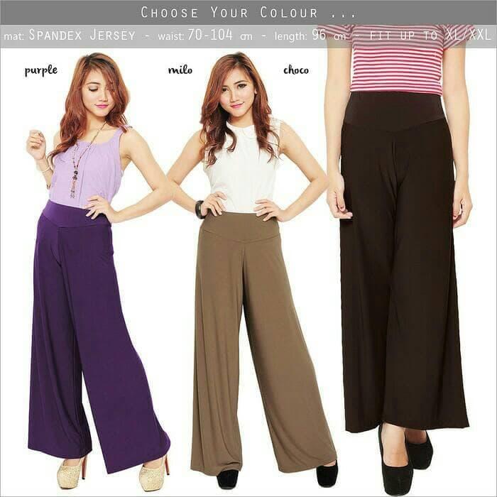 Kulote Pants / Celana Kulot Panjang Polos bawahan Muslimah