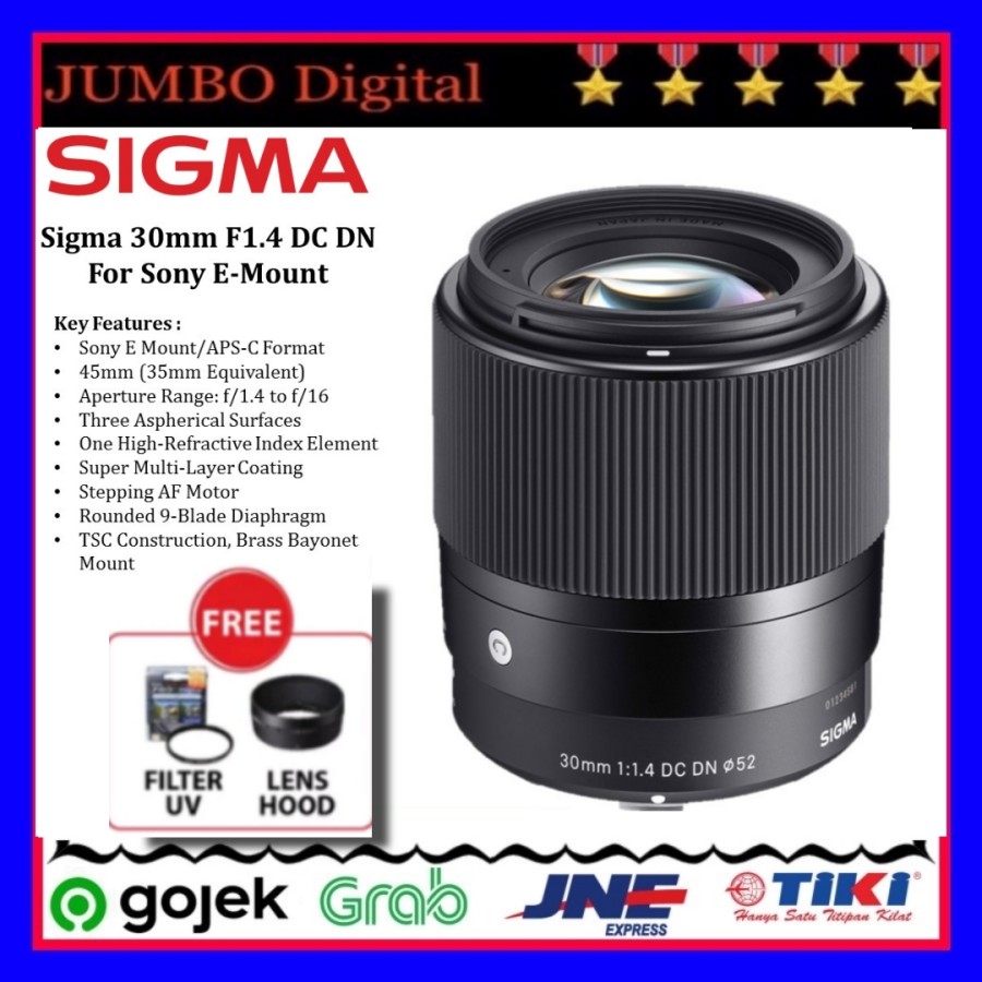 Sigma 30mm DC DN For Sony E-Mount Lensa sigma lens 30