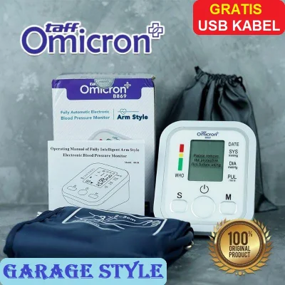 Original Taff Omicron B869 Pengukur Tekanan Darah / Tensi Darah Tensimeter Digital / Blood Pressure Monitor / Electronic Sphygmomanometer