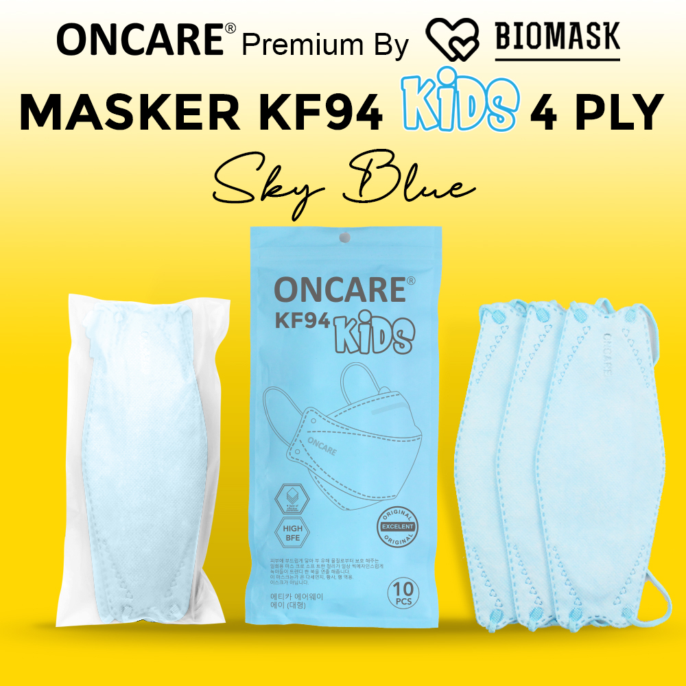 BIOMASK x Oncare - Masker Premium KF94 Anak 4Ply TEBAL isi 10 Pcs ...