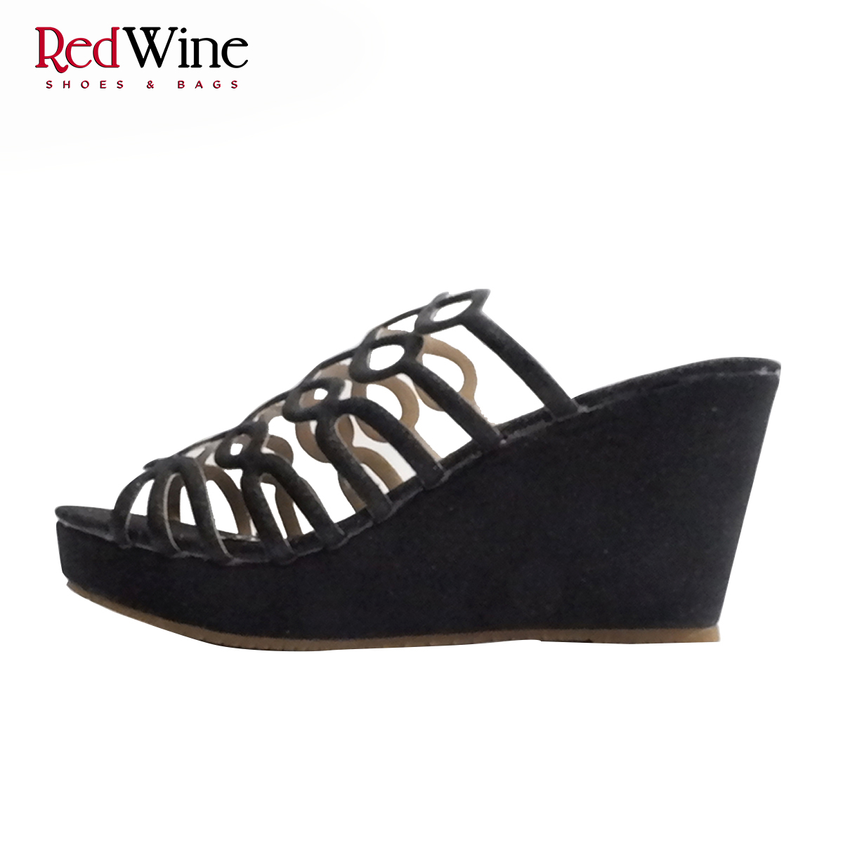 Jual Sandal Wedges Red Wine Shoes Bags Lazada Co Id