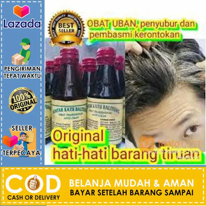 Obat Herbal Minyak Kayu Blitung Penghitam Rambut Putih Beruban Memerah Penyubur Rambut Penecegah Rambut Rontok Lazada Indonesia