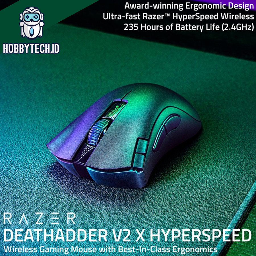 Razer DeathAdder V2 X HyperSpeed Ergonomics Wireless Gaming Mouse
