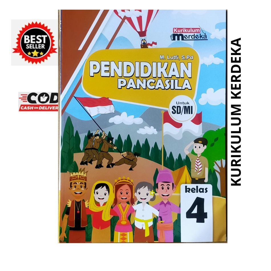 Buku Kelas 4 Pendidikan Pancasila Kurikulum Merdeka CV Wahana Karya ... Lingkup materi pendidikan pancasila kelas 4 kurikulum merdeka semester 1