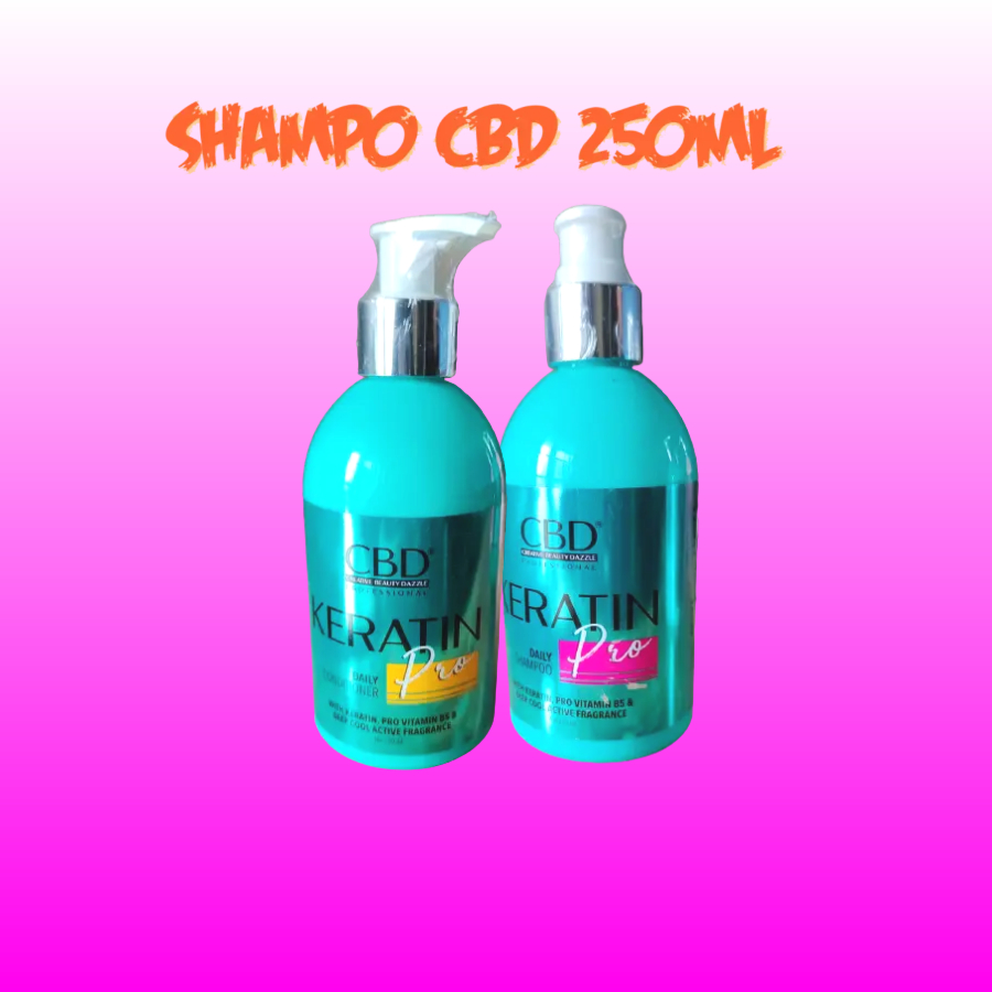 CBD 250ML Karatin Pro Shampoo Dan Conditioner Menutrisi Hingga Akar