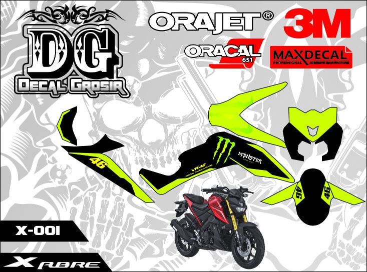 decal xabre fullbody sticker yamaha xabre fullblock free custom Lazada Indonesia
