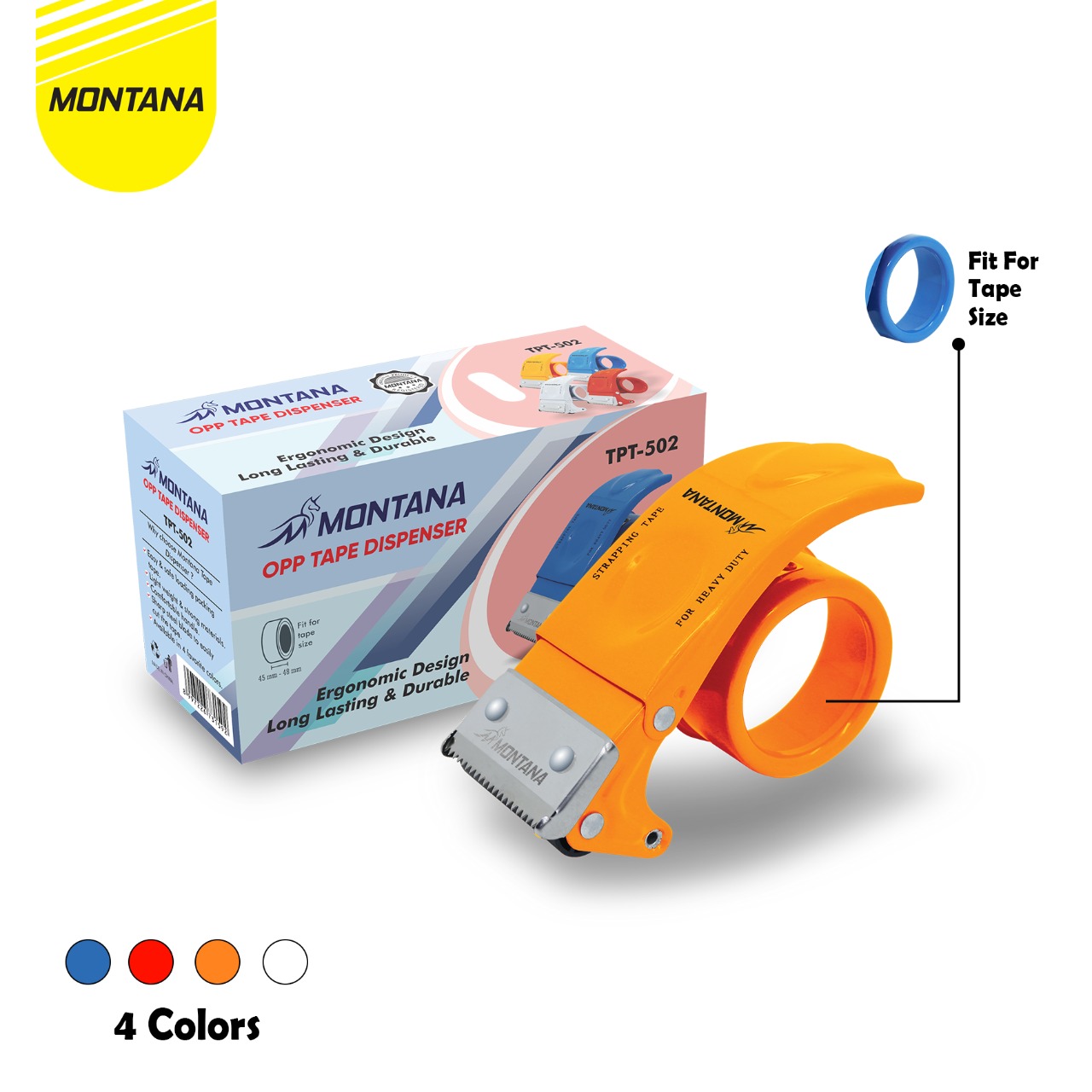 Tape cutter tape dispenser tape cutter tape adhesive Montana TPT 502 Lazada