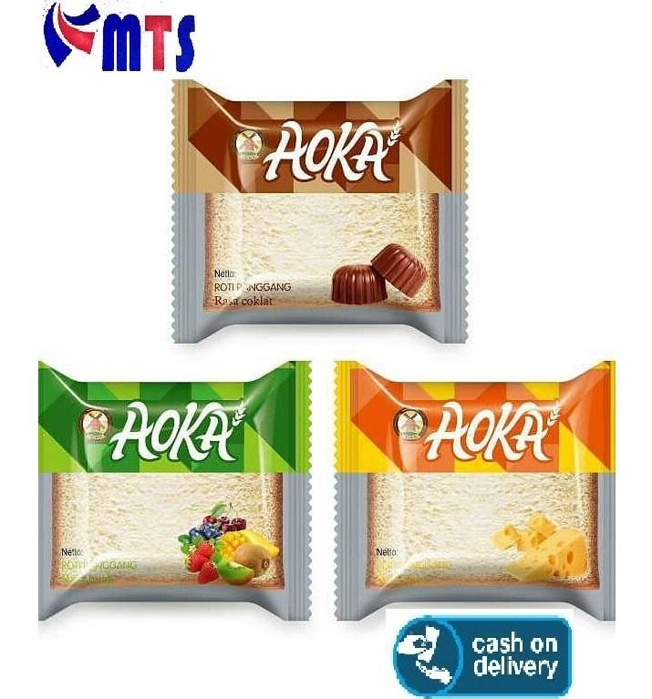 COD - AOKA Roti Panggang KEJU Roti Sandwich 2 Fly
