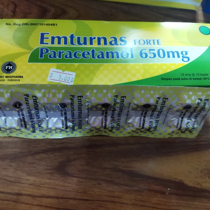 Emturnas Forte Jual Emturnas Kaplet 1 Strip Obat Penurun Panas/ Demam
