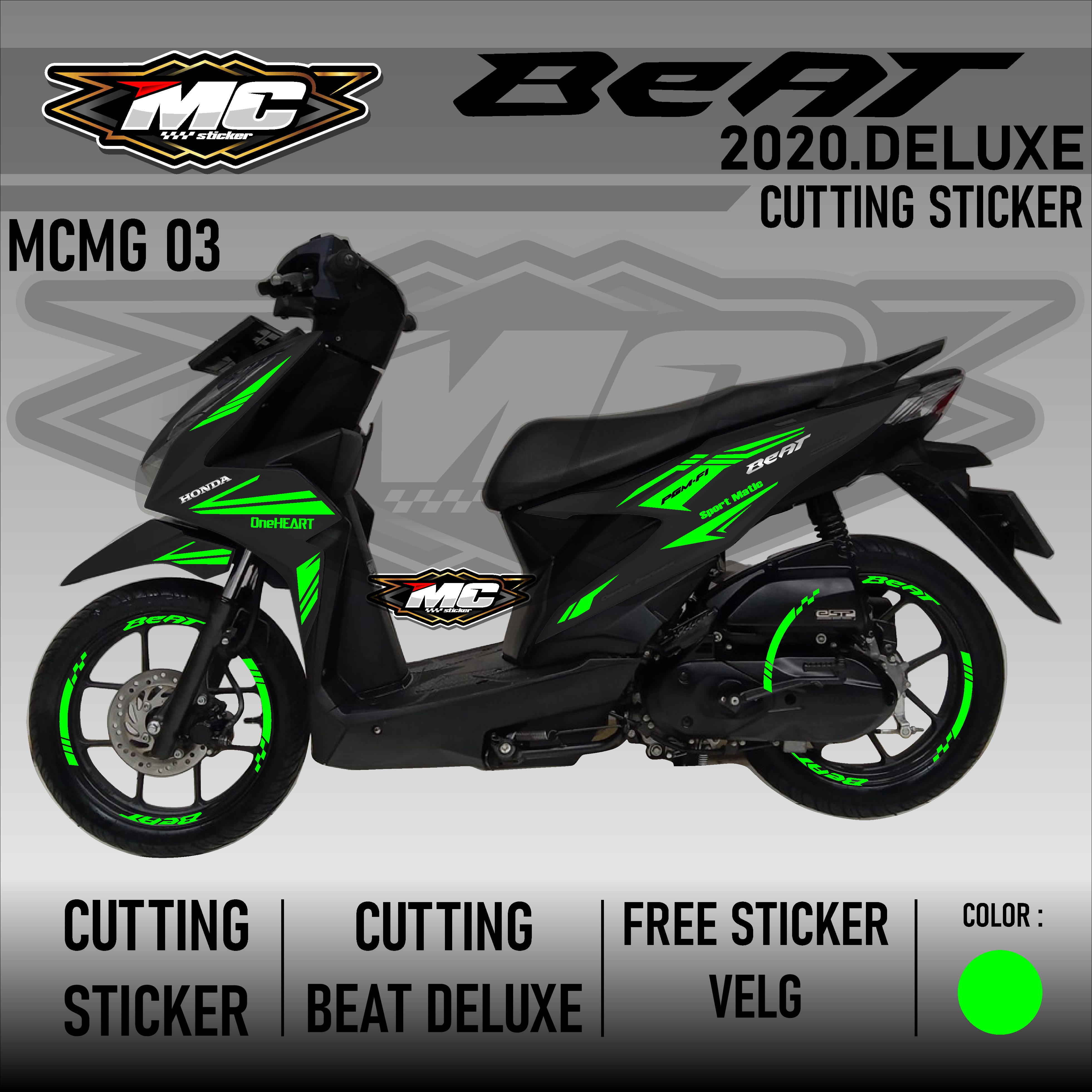 Cutting Sticker Beat Deluxe - Aksesoris Motor Stiker Honda Beat 2020 ...