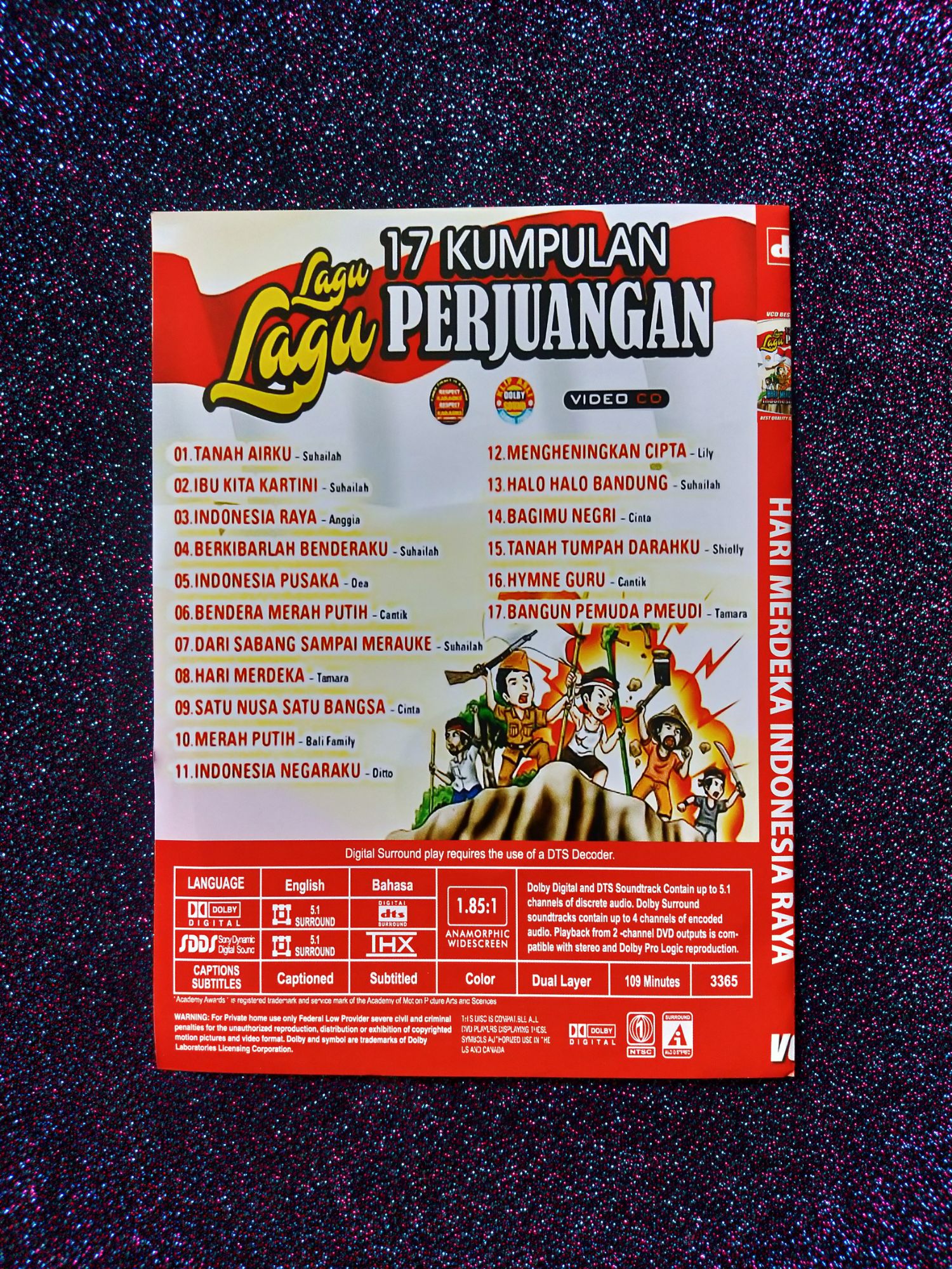 Kaset Vcd Lagu Lagu 17 Lagu Perjuangan Indonesia Raya Lazada Indonesia