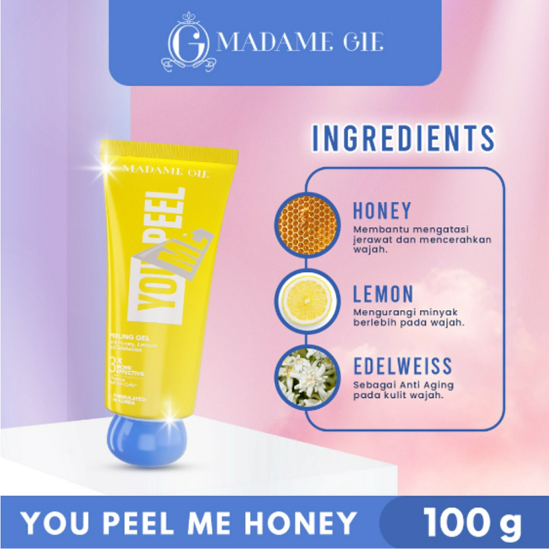 Madame Gie Eksfoliasi Wajah Peeling Gel You Peel Feel Me Exfoliating ...