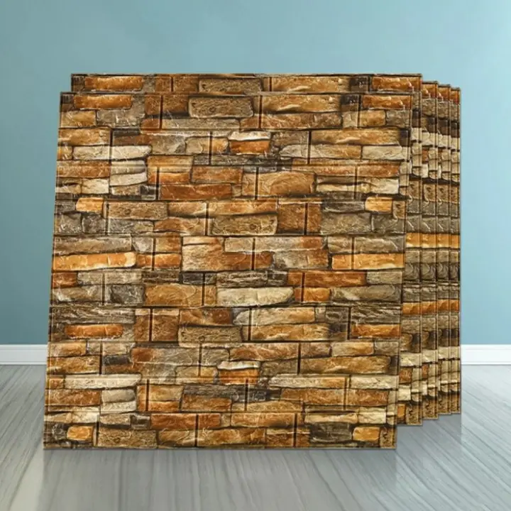 Terlaris Wallpaper Foam 3d Motif Batu Alam H 040 Elegan Lazada Indonesia