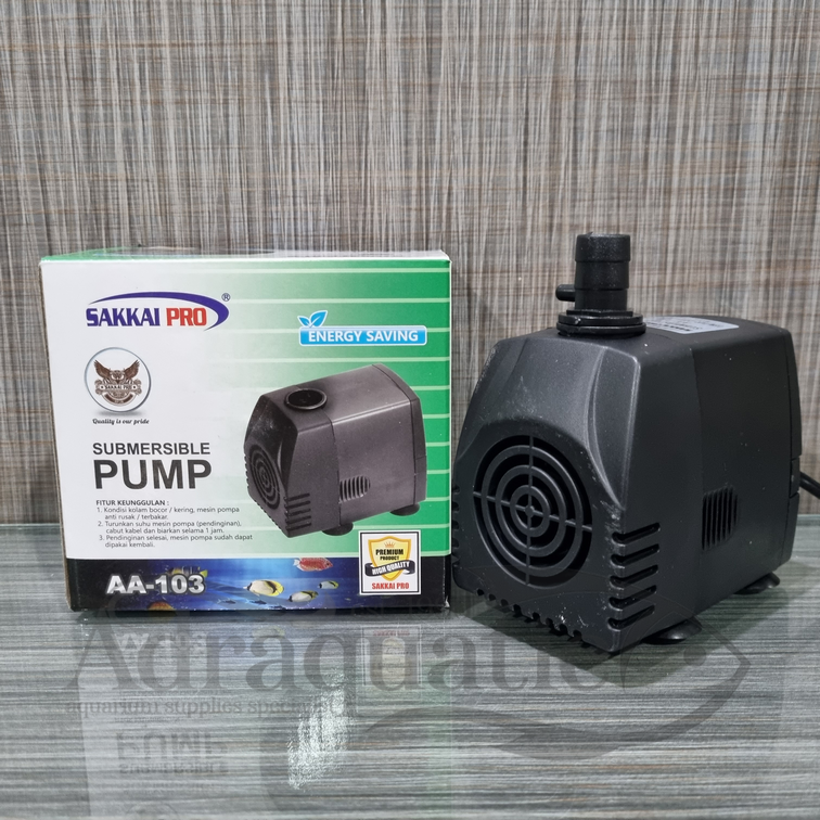 SAKKAI PRO AA 103 SUBMERSIBLE PUMP POMPA AIR CELUP FILTER AQUARIUM HIDROPONIK KOLAM HEWAN