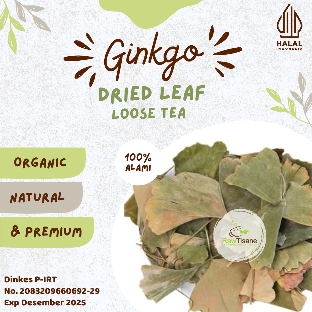 RAW TISANE Ginkgo Leaf Tea / Ginkgo Biloba Leaf Tea / Teh Daun Ginkgo ...