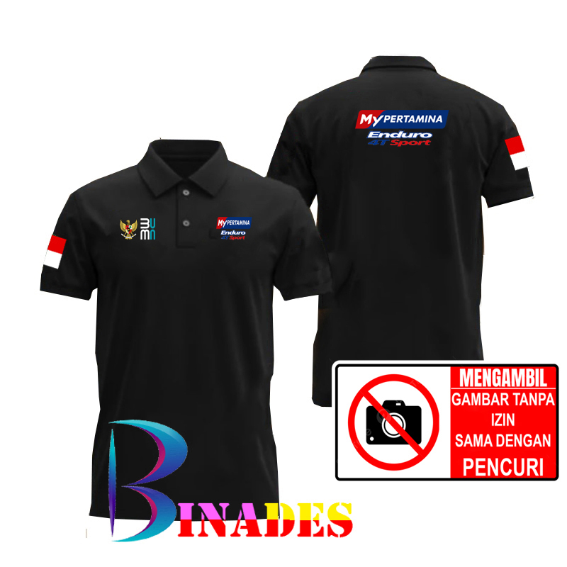 Jual Kaos Baju Kerah Model Polo MY PERTAMINA ENDURO 4T LOGO DADA