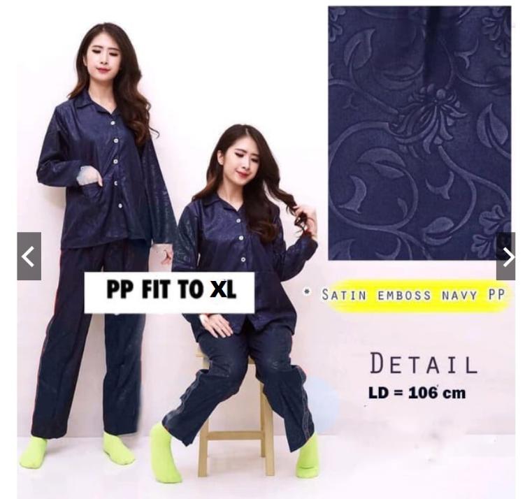 WomenOutlet Hz piyama PP satin embos fit to XL