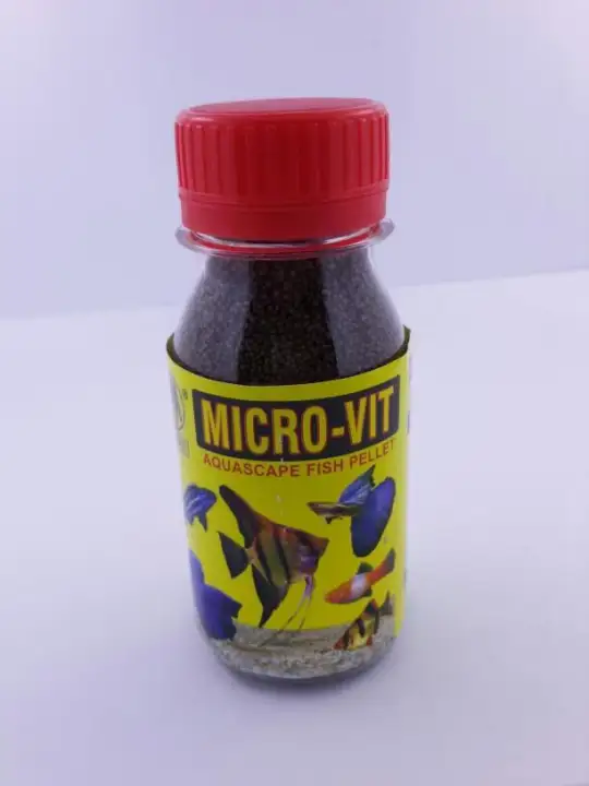 Micro Vit 50 Gr Makanan Pakan Ikan Hias Aquascape Guppy Cupang