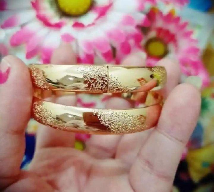 Gelang buka pasir lapis emas 24k