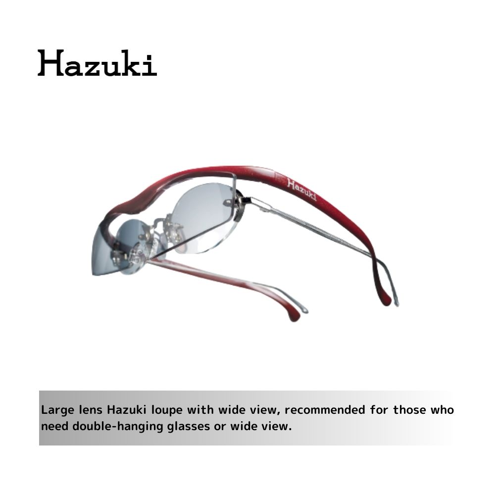 Hazuki Loupe Magnifying Glasses for Close Work | Light Blocking Glasses for Men/Women | Mighty Sight Glasses w/Case | Magnifying Glasses for Reading