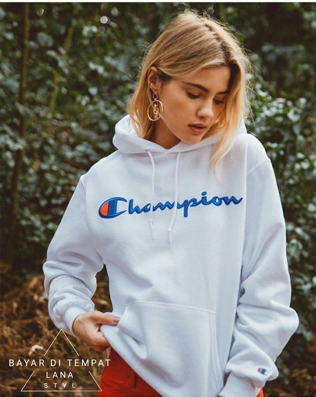 white champion hoodie pacsun