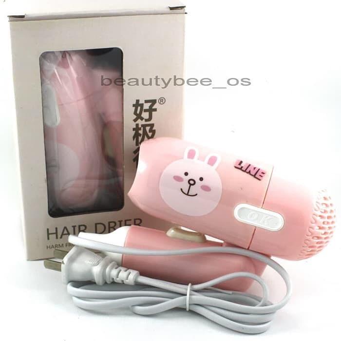 Hairdrayer Mini Travel ONYX 938 HK Pengering Rambut Hair drayer Karakter LINE 500 Watt