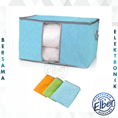 Elber - HL0037 Storage Box Bamboo Tempat Penyimpanan Baju Murah Batam Import