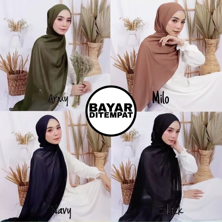 Hijab Pashmina Ceruty Babydoll Bisa Bayar Di Tempat