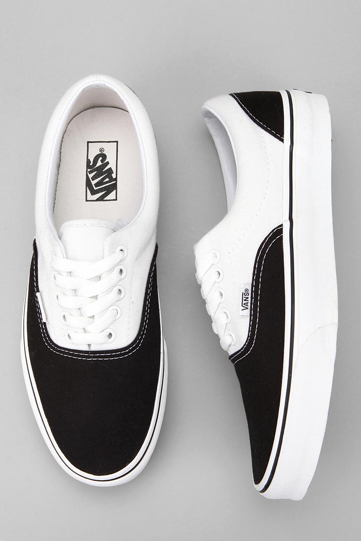 vans era two tone black true white