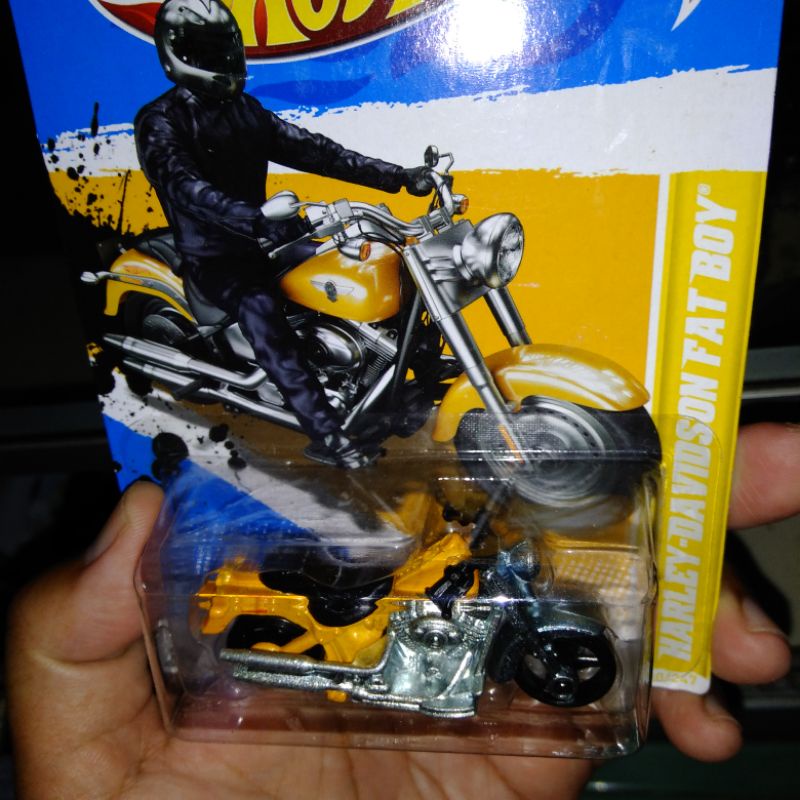 RARE Harley Davidson Yellow Motor Gede Moge Kuning Diecast Jadul Hw Hot