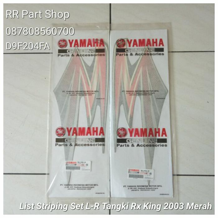 List Striping Set L R Tangki Rx King 03 Hitam List Merah Ori New Lazada Indonesia